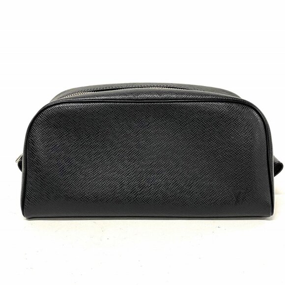 Auth LOUIS VUITTON Trousse Toilette PM M30222 Ardoise Taiga CA1021 Pouch - Picture 1 of 8